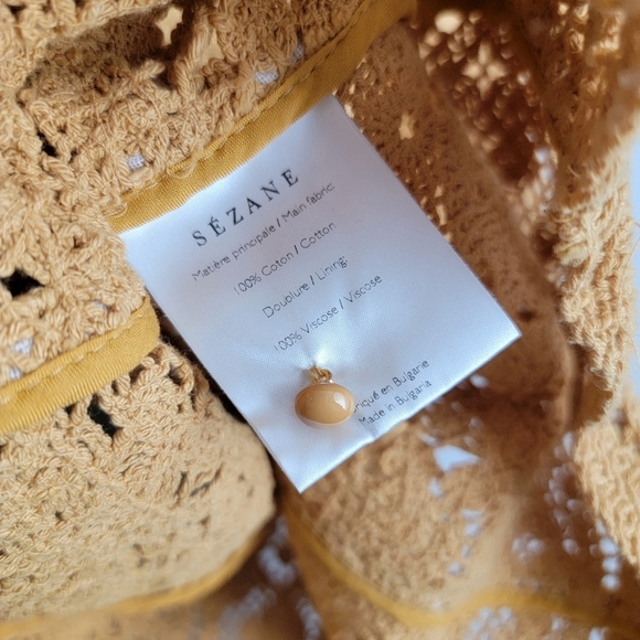 Sezane Pauletta Blouse in Ochre size 34 - Picture 8 of 9